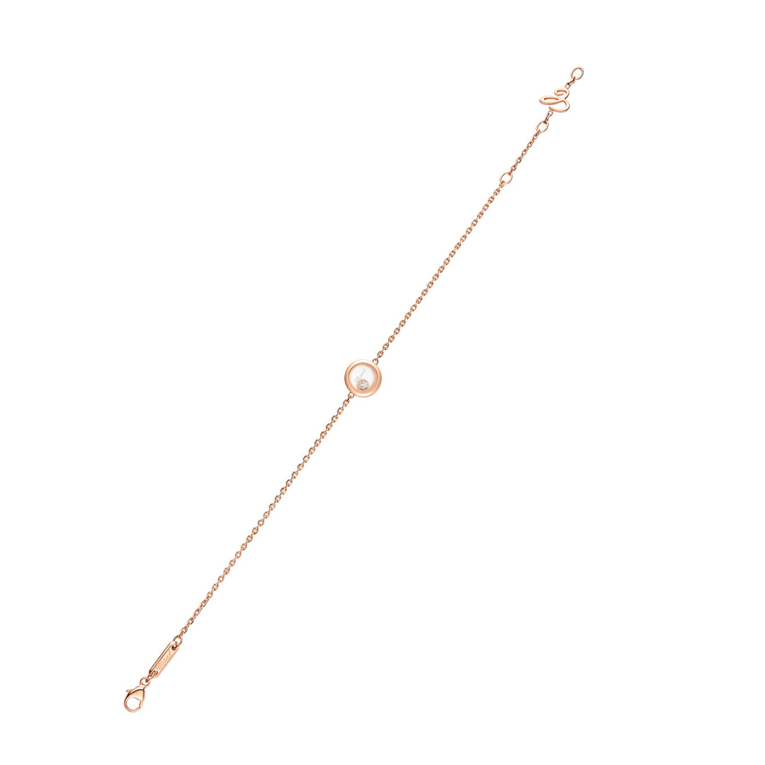 Chopard Happy Diamonds Armband 85A191-5001 aus Roségold und einem Happy Diamond.