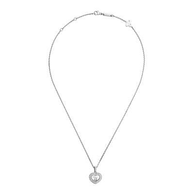 Halskette für Damen von Chopard aus der Happy Diamonds-Kollektion mit der Referenz 79A054-1201 aus Weißgold mit Diamanten