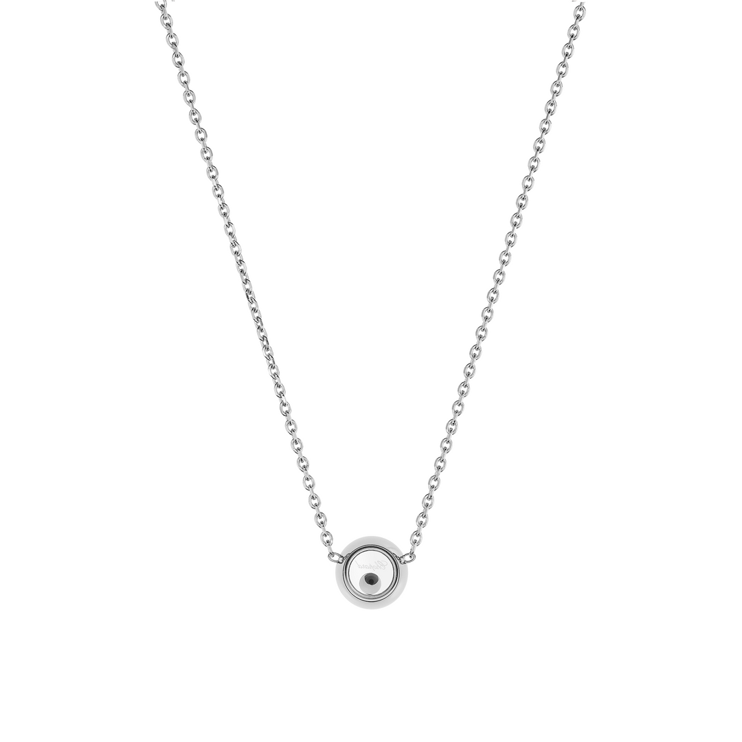 Halskette für Damen von Chopard aus der Happy Diamonds-Kollektion mit der Referenz 81A017-1201 aus Weißgold mit Diamanten Länge 45 cm