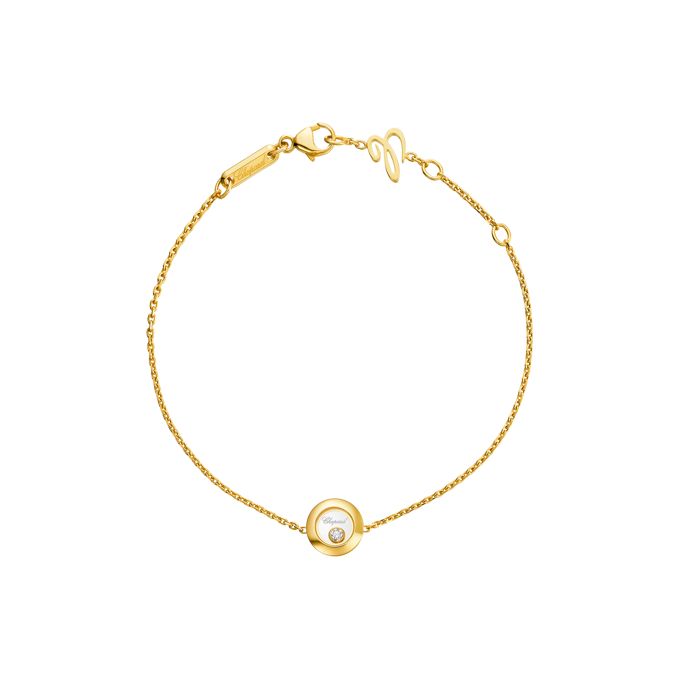 Armband für Damen von Chopard aus der Happy Diamonds-Kollektion mit der Referenz 85A017-0001 aus Gelbgold mit einem Diamant 