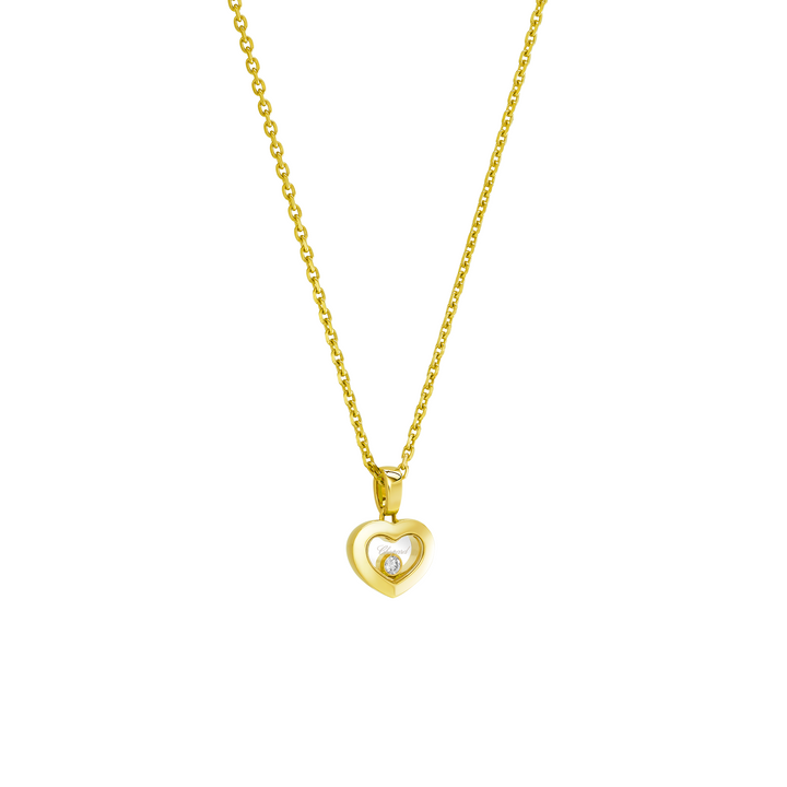 Halskette für Damen von Chopard aus der Happy Diamonds-Kollektion mit der Referenz 79A054-0001 aus Gelbgold mit einem Diamanten in Mönchengladbach