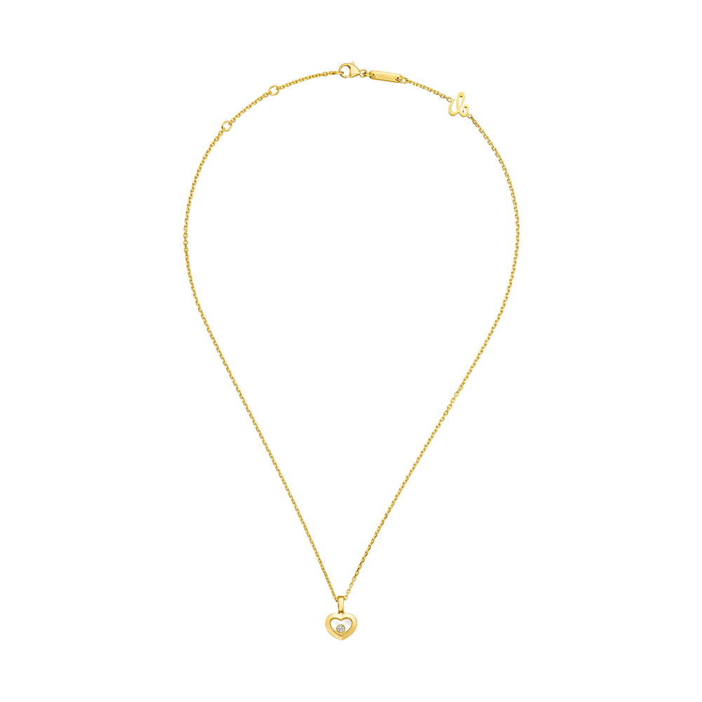 Halskette für Damen von Chopard aus der Happy Diamonds-Kollektion mit der Referenz 79A054-0001 aus Gelbgold mit einem Diamanten bei Juwelier Krebber