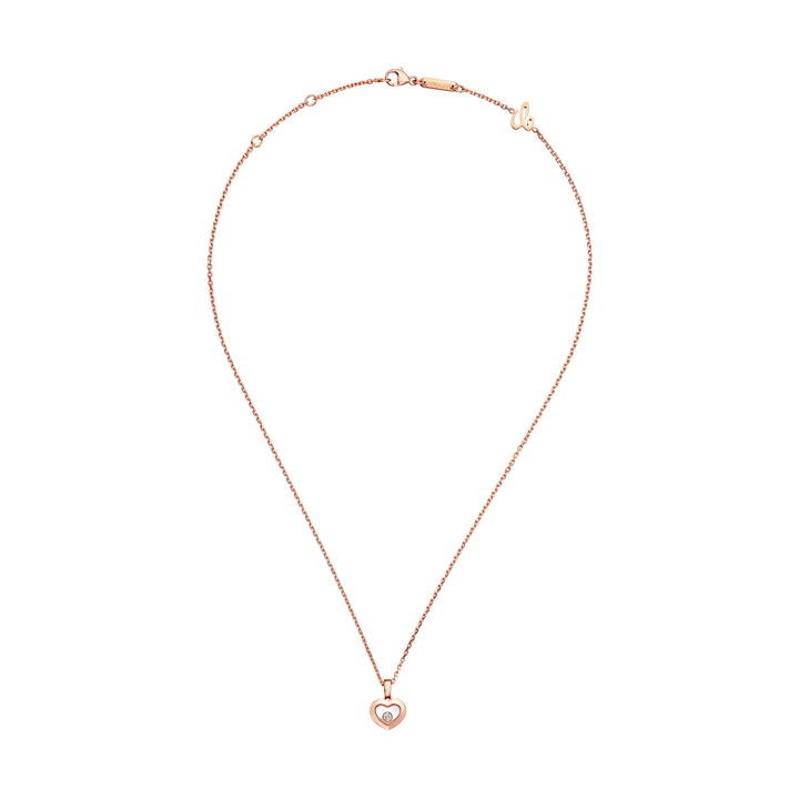 Halskette für Damen von Chopard aus der Happy Diamonds-Kollektion mit der Referenz 79A054-5001 aus Roségold mit einem Diamanten in Mönchengladbach