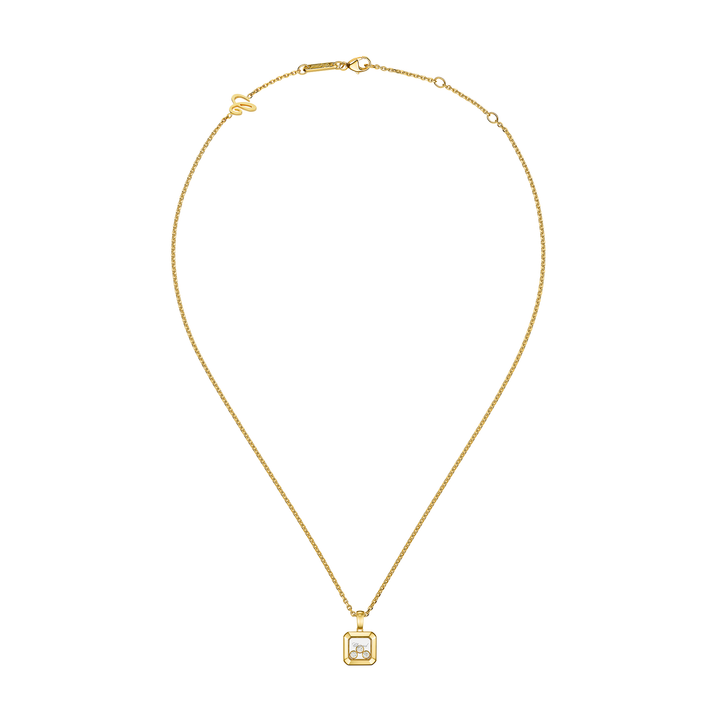 Chopard Schmuck - Happy Diamonds Kette – 79A115-0001 – Gelbgold und Diamanten – Kette für Damen