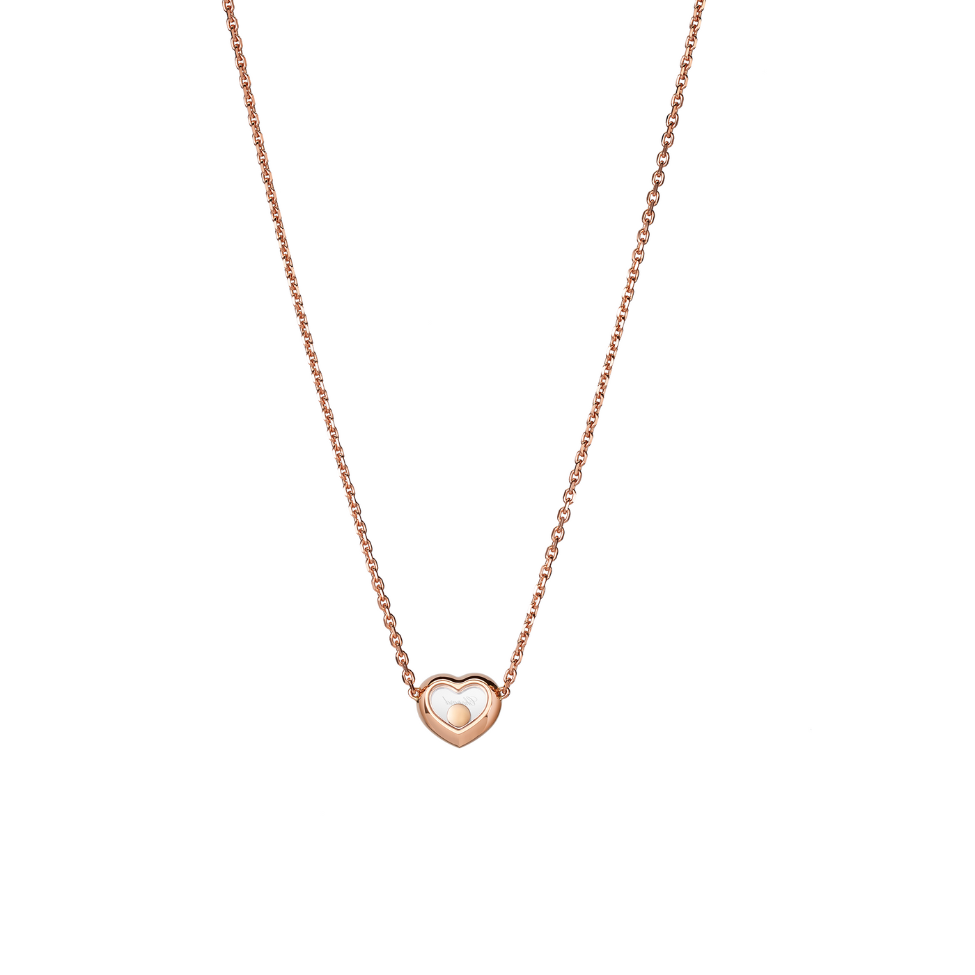 Halskette für Damen von Chopard aus der Happy Diamonds-Kollektion mit der Referenz 81A054-5001 aus Roségold mit einem Diamant Halssschmuck