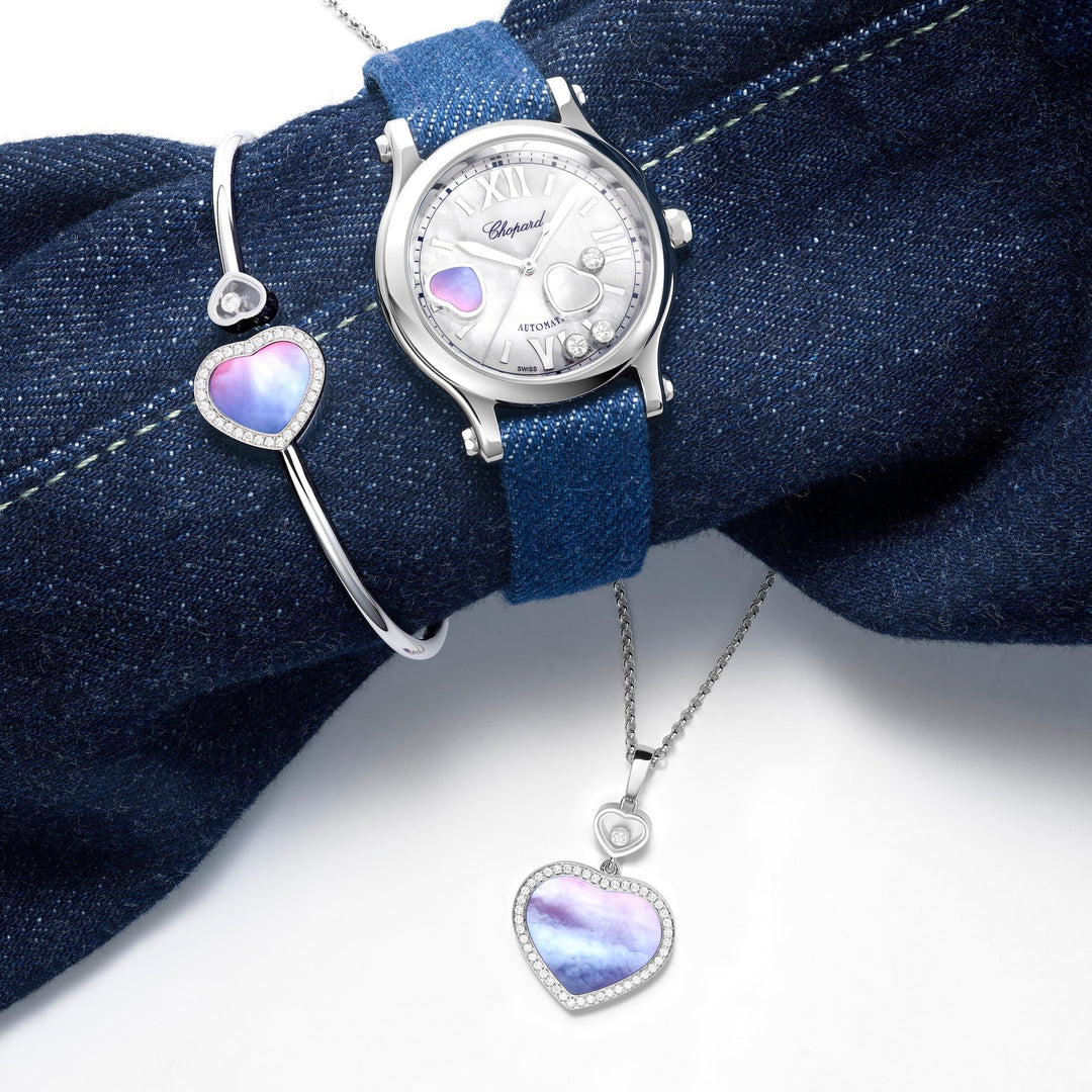 Chopard Happy Sport Happy Hearts - 278608-3012 – Automatikwerk – weiß - 33 mm - Damenuhr
