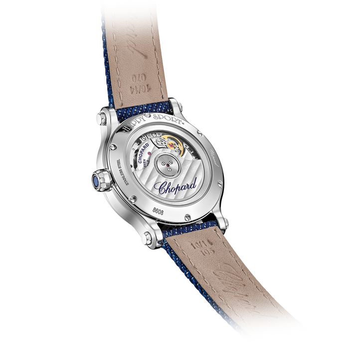 Chopard Happy Sport Happy Hearts - 278608-3012 – Automatikwerk – weiß - 33 mm - Damenuhr mit Spahirglasboden