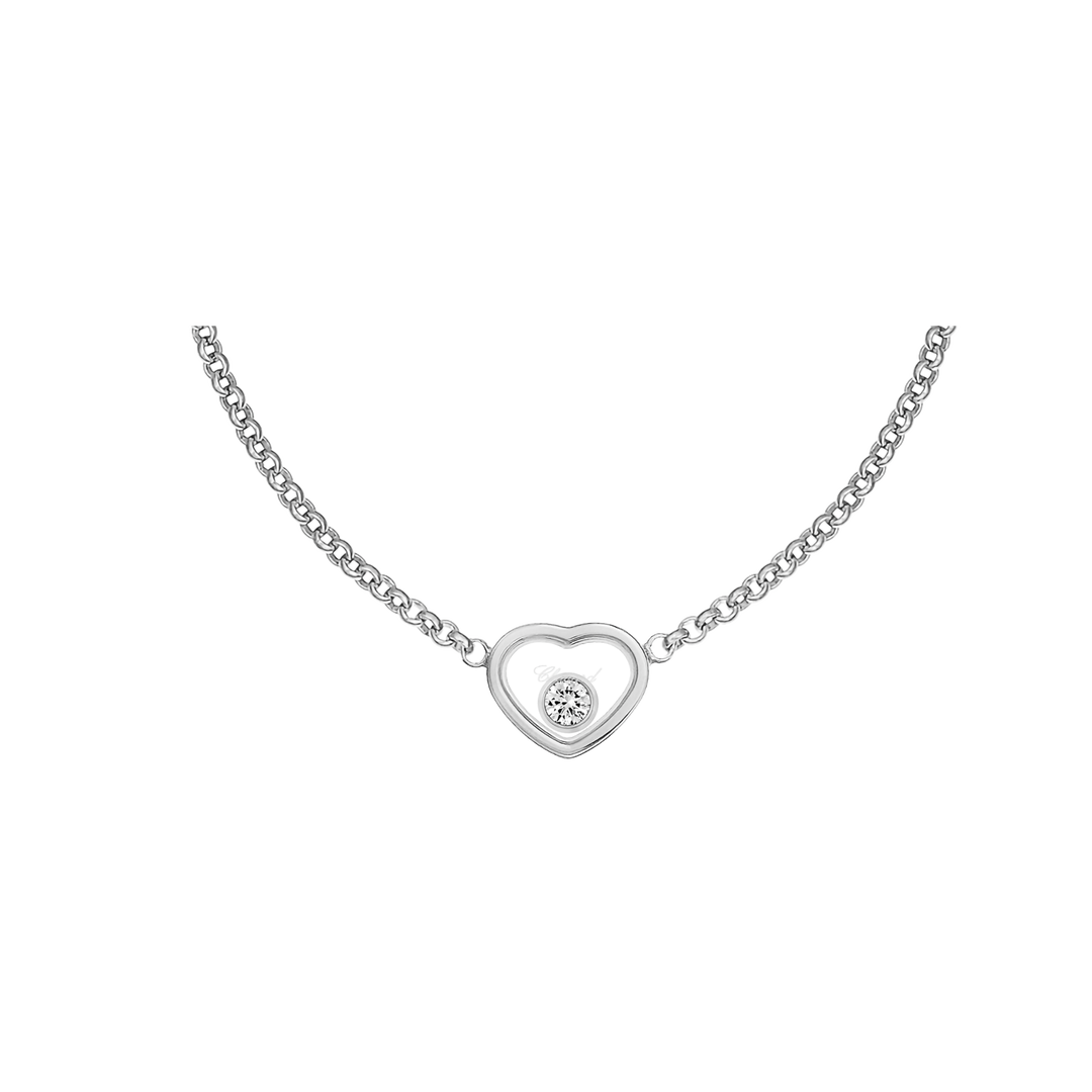 Chopard Collier -  My Happy Hearts aus Weißgold und einen Happy Diamond