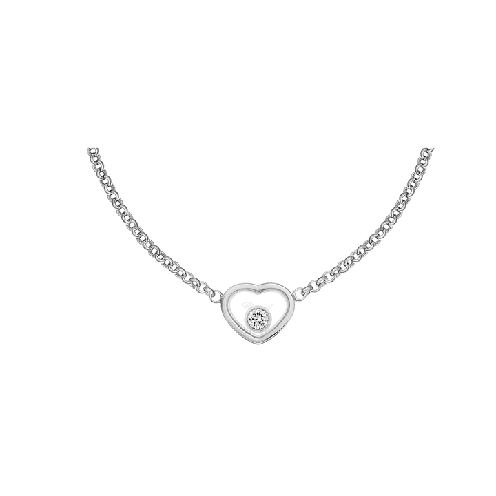 Chopard Collier -  My Happy Hearts aus Weißgold und einen Happy Diamond