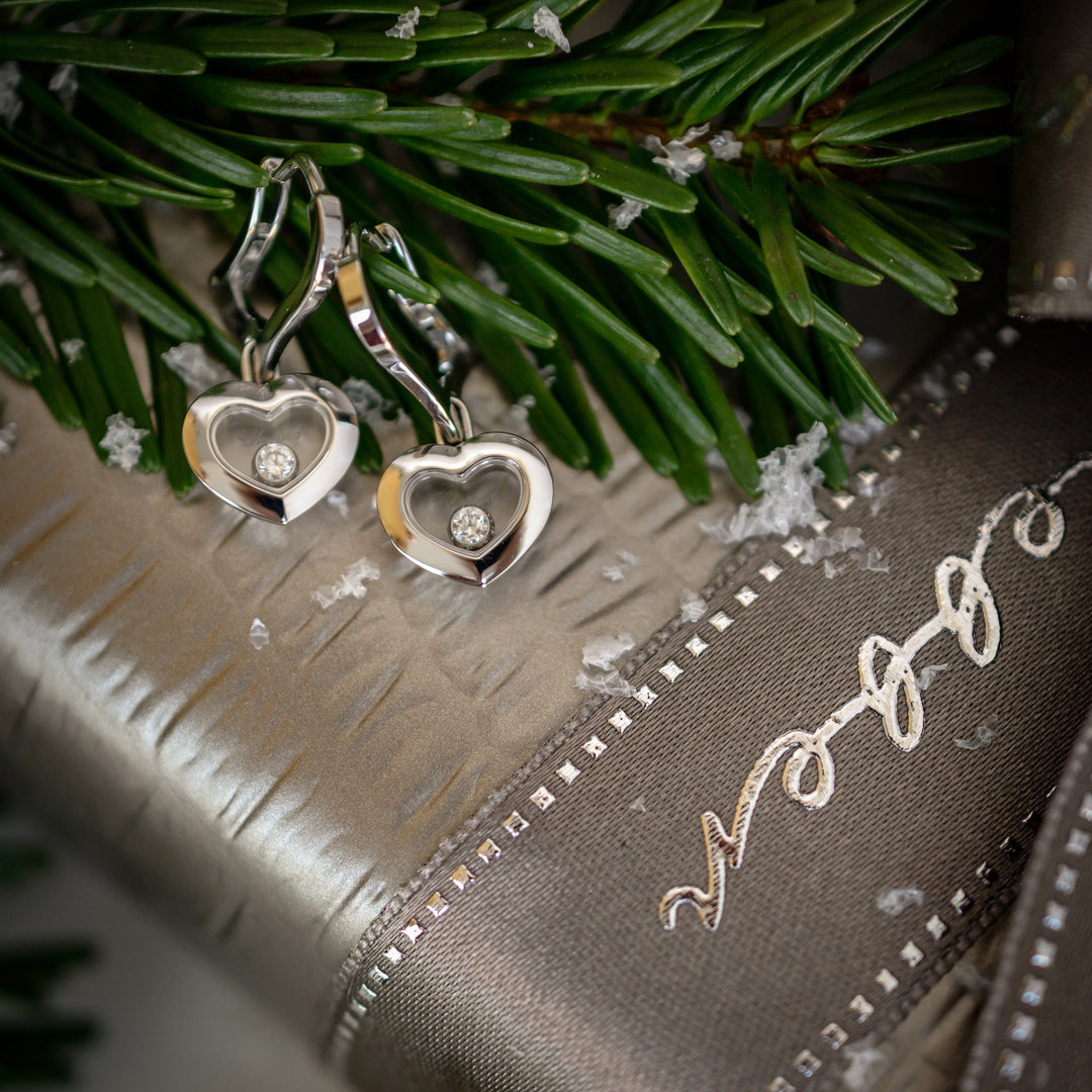 Chopard Happy Diamonds Ohrhänger - 83A054-1301 - Weißgold - Diamanten -Ohrschmuck für Damen