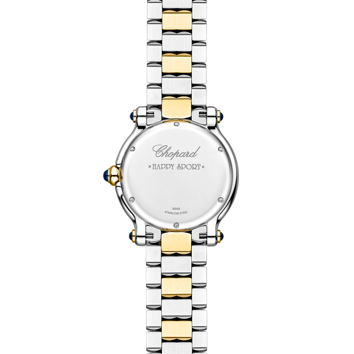 Chopard - Happy Sport The First - 278640-4001 – Quarzwerk – weiß, Gelbgold - 33 mm - Damenuhr in Mönchengladbach kaufen