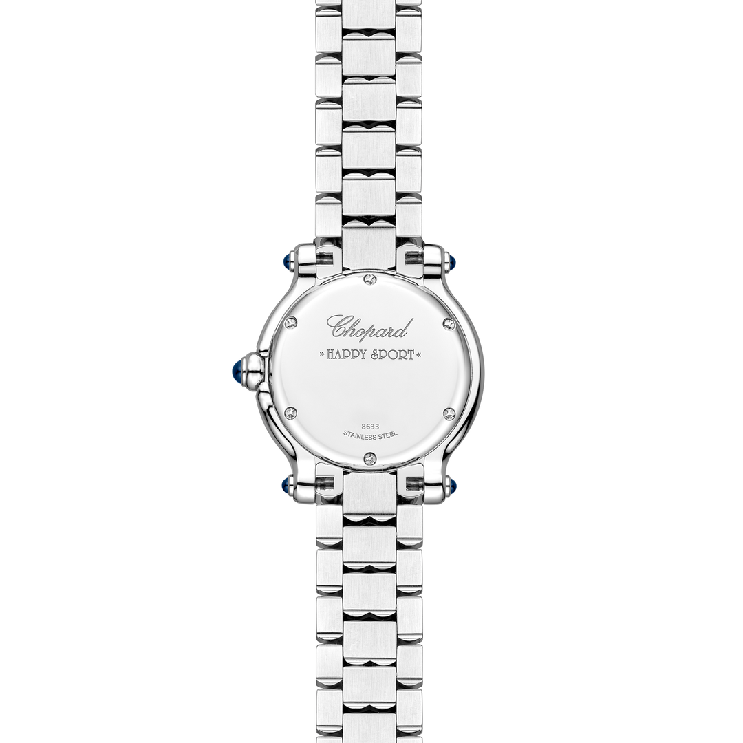 Chopard - Happy Sport The First - 278633-3001 – Quarzwerk – weiß - 26 mm - Damenuhr aus Edelstahl