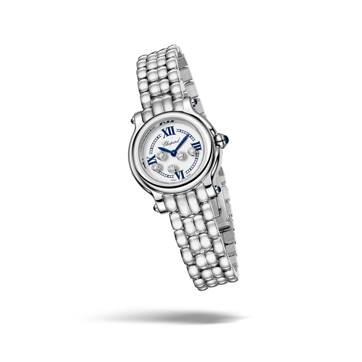 Chopard - Happy Sport The First - 278633-3001 – Quarzwerk – weiß - 26 mm - Damenuhr bei Juwelier Krebber in Mönchengladbach