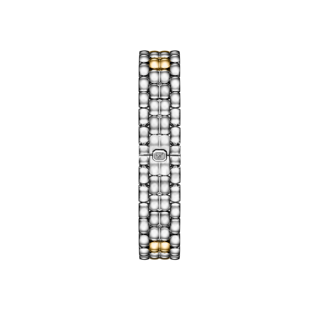Chopard - Happy Sport The First - 278633-4001 – Quarzwerk – weiß, Gelbgold - 26 mm - Damenuhr 