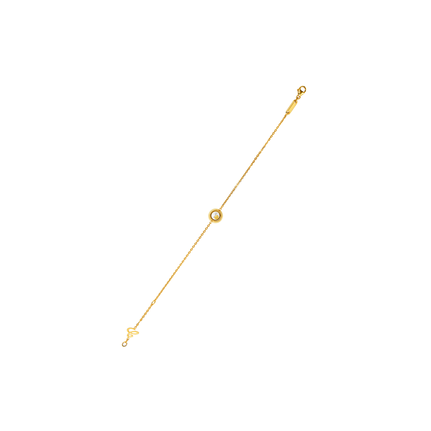 Armband für Damen von Chopard aus der Happy Diamonds-Kollektion mit der Referenz 85A017-0001 aus Gelbgold mit einem Diamant bei Juwelier Krebber