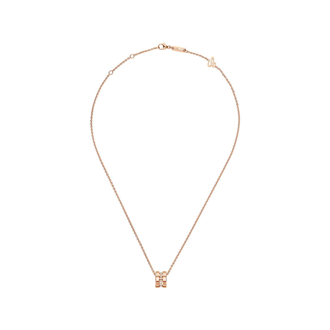Chopard Schmuck - Ice Cube Kette mit der Referenz 797005-5003 in Roségold und mit Diamanten