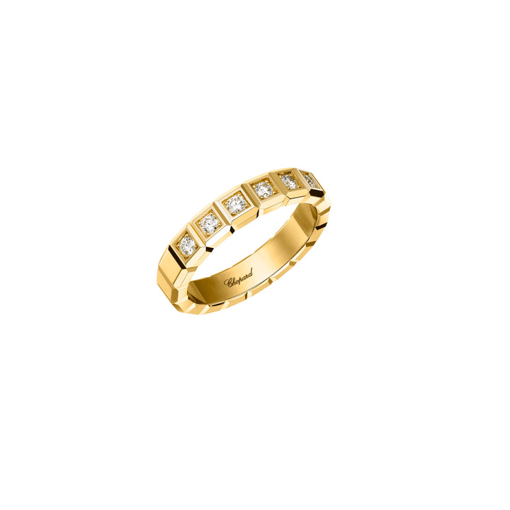Chopard Ice Cube Ring 829834-0039 aus Gelbgold und Diamanten