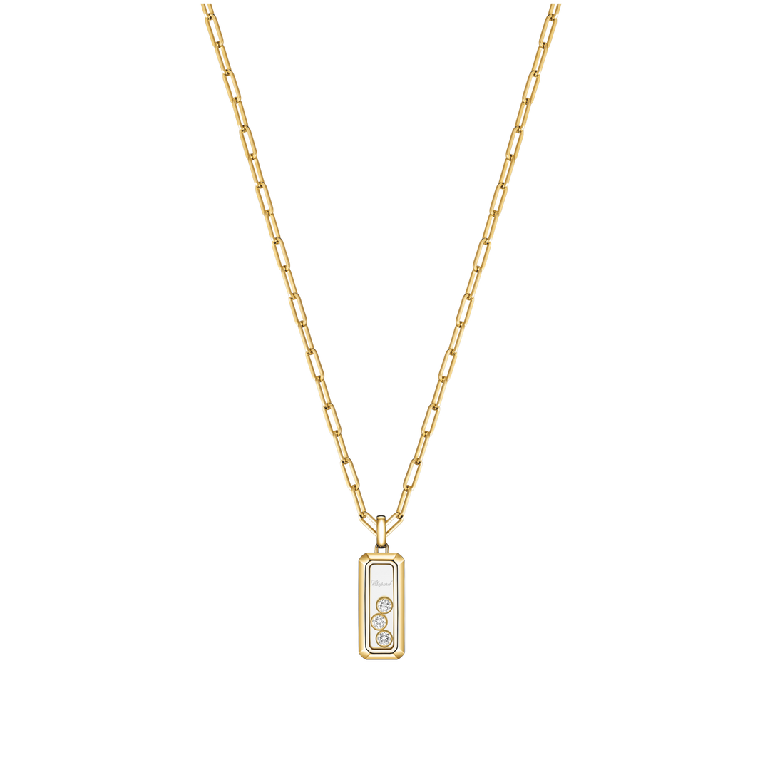 Chopard Happy Diamonds Collier 79A193-5201 aus Roségold und drei happy Diamonds.