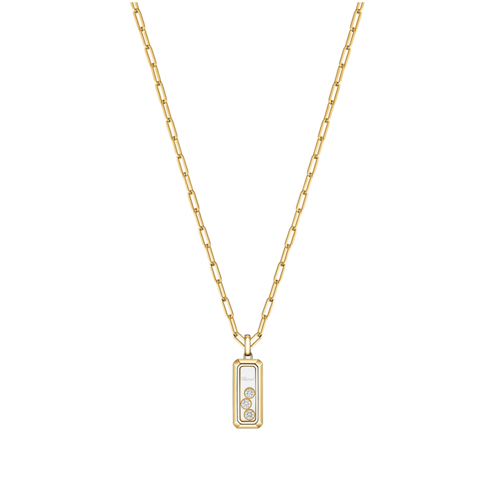 Chopard Happy Diamonds Collier 79A193-5201 aus Roségold und drei happy Diamonds.
