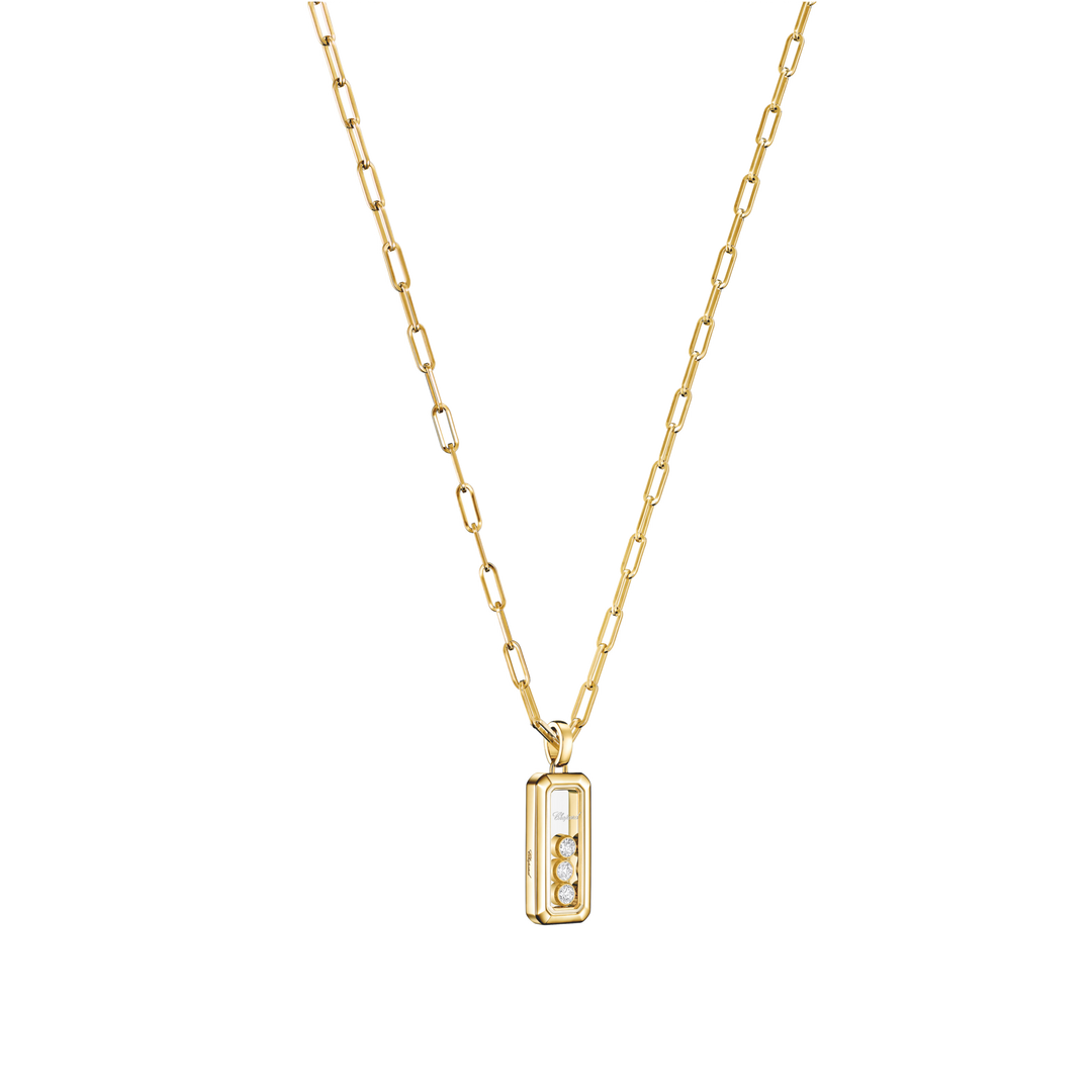 Chopard Happy Diamonds Collier 79A193-5201 aus Roségold und drei happy Diamonds.