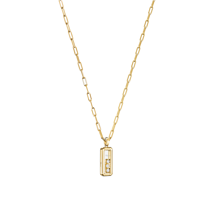 Chopard Happy Diamonds Collier 79A193-5201 aus Roségold und drei happy Diamonds.