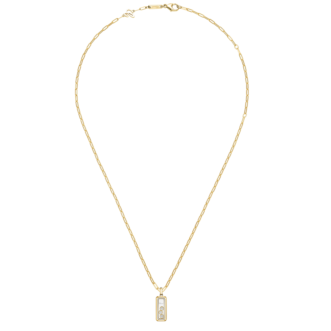 Chopard Happy Diamonds Collier 79A193-5201 aus Roségold und drei happy Diamonds.