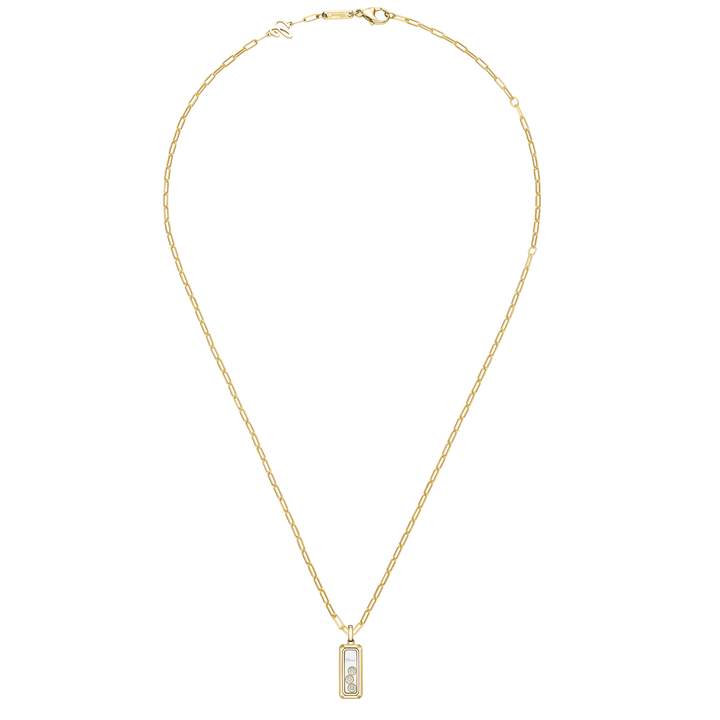 Chopard Happy Diamonds Collier 79A193-5201 aus Roségold und drei happy Diamonds.