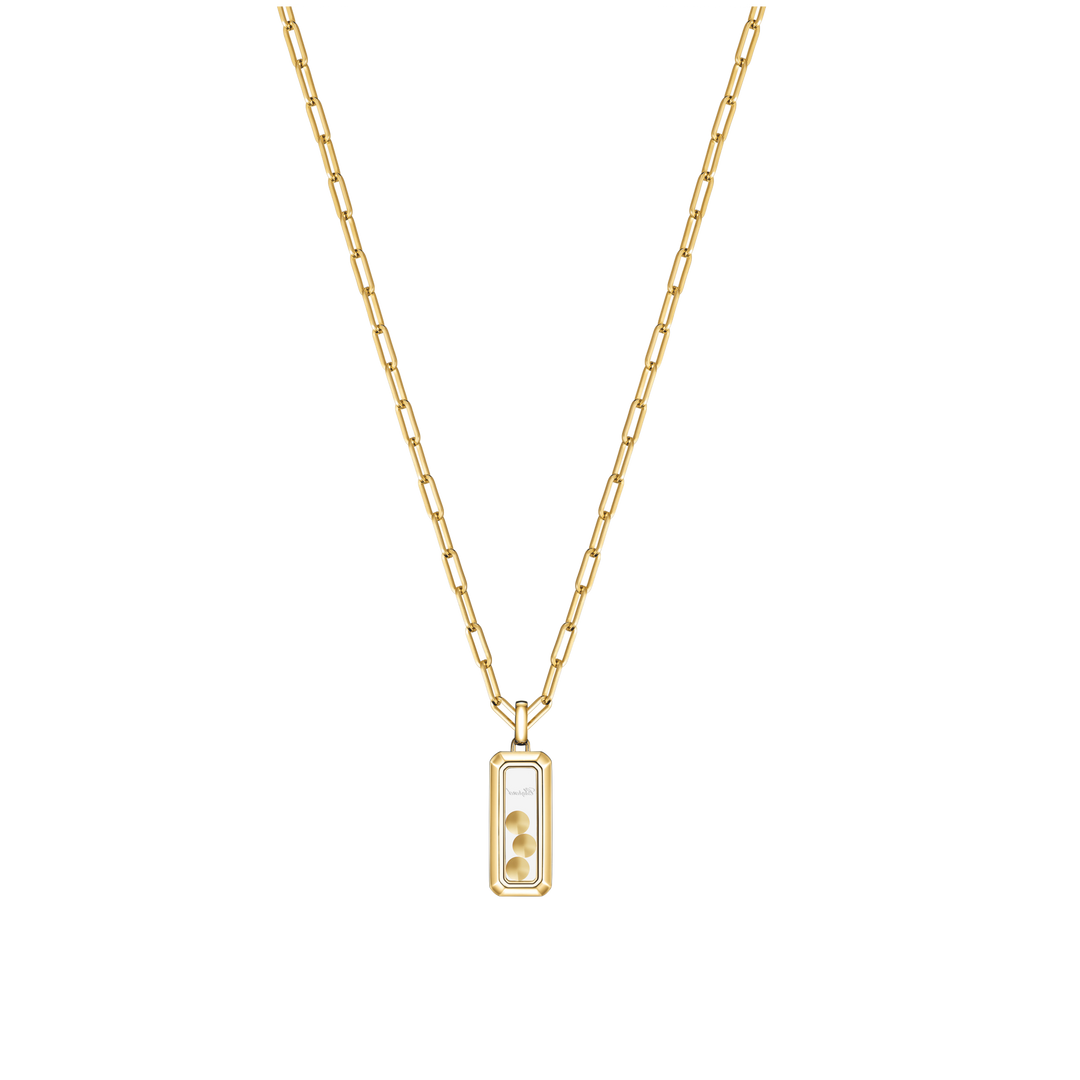 Chopard Happy Diamonds Collier 79A193-5201 aus Roségold und drei happy Diamonds.