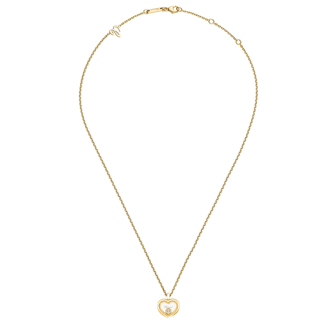 Chopard Collier Happy Diamonds 81A192-0001 aus Gelbgold und einem Happy Diamond Herzanhänger.