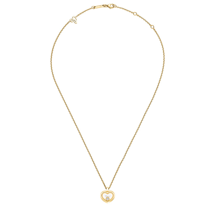 Chopard Collier Happy Diamonds 81A192-0001 aus Gelbgold und einem Happy Diamond Herzanhänger.