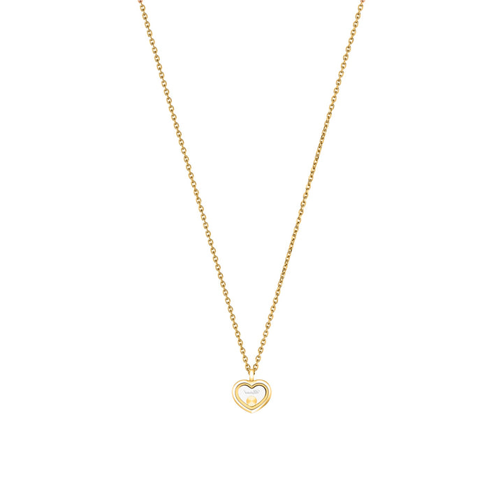 Chopard Collier Happy Diamonds 81A192-0001 aus Gelbgold und einem Happy Diamond Herzanhänger.