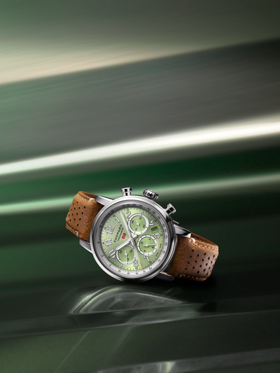 Entdecken Sie die Chopard - Mille Miglia Classic Chronograph mit der Referenz 168619-3004 in grün 