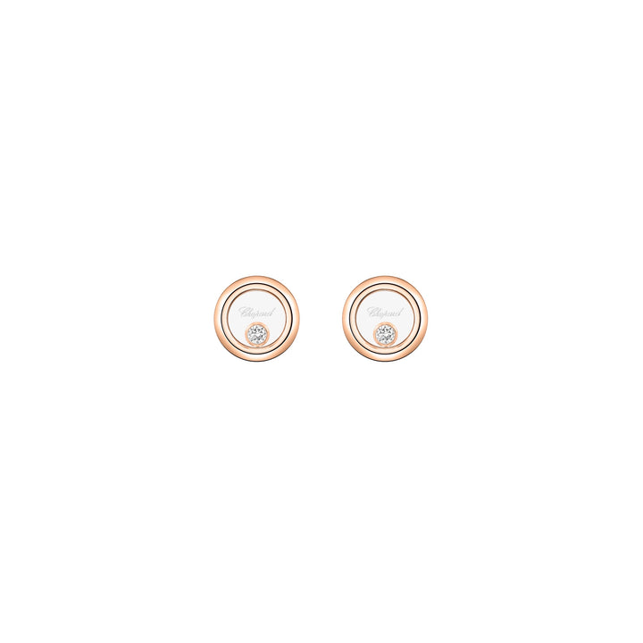 Chopard Ohrstecker Happy Diamonds 83A191-5001 aus Roségold und einem Happys Diamond. 