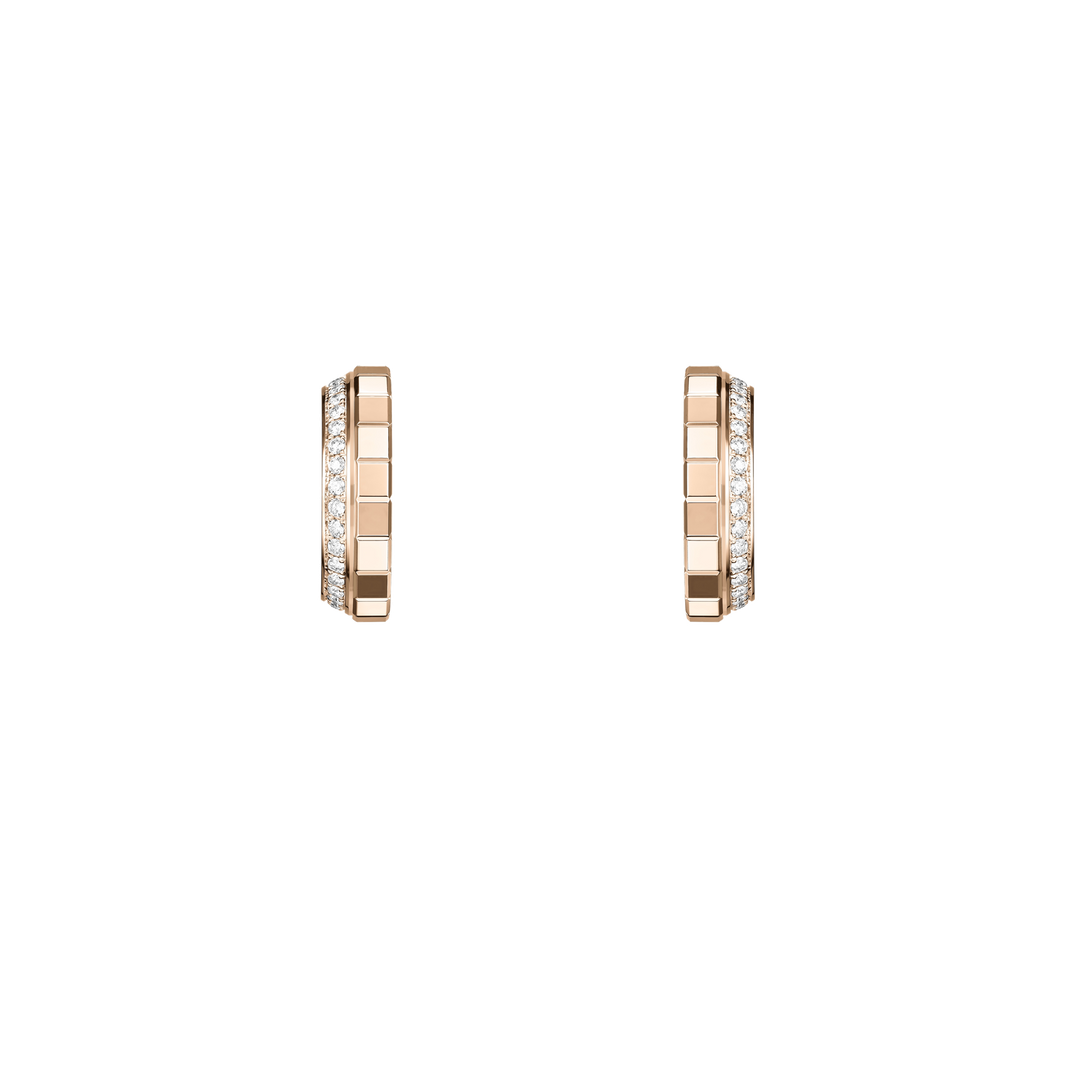 Chopard Ice Cube Creolen 837008-5001 aus Roségold und Diamant Besatz