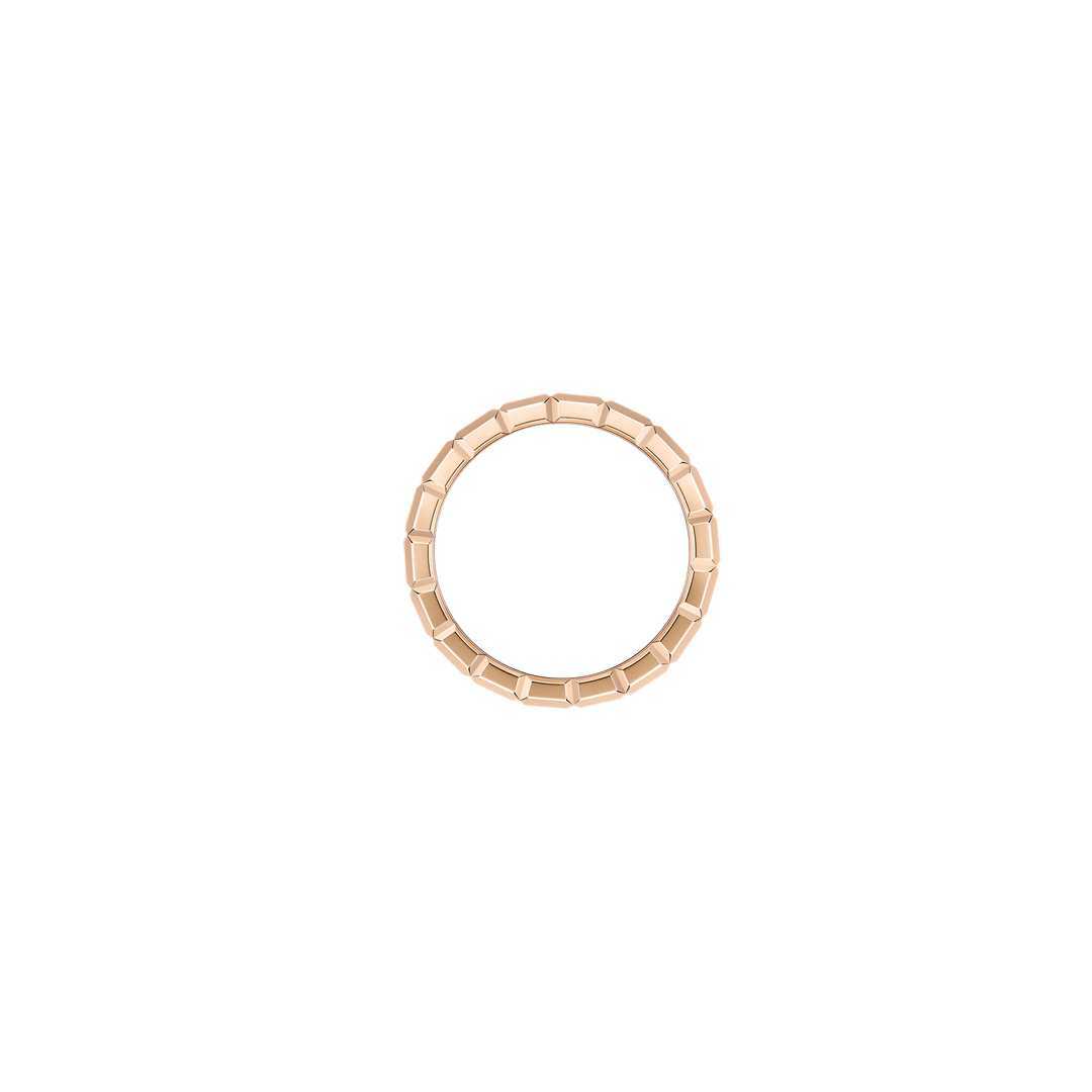 Chopard Ring Ice Cube 827004-1010 aus Roségold. Der Ring ist mittig mit einer Diamantreihe ausgefasst