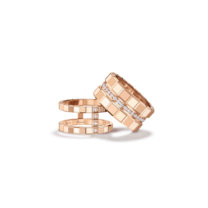 Chopard Ice Cube RIng 827006-5010 aus Roségold und 4 Diamanten