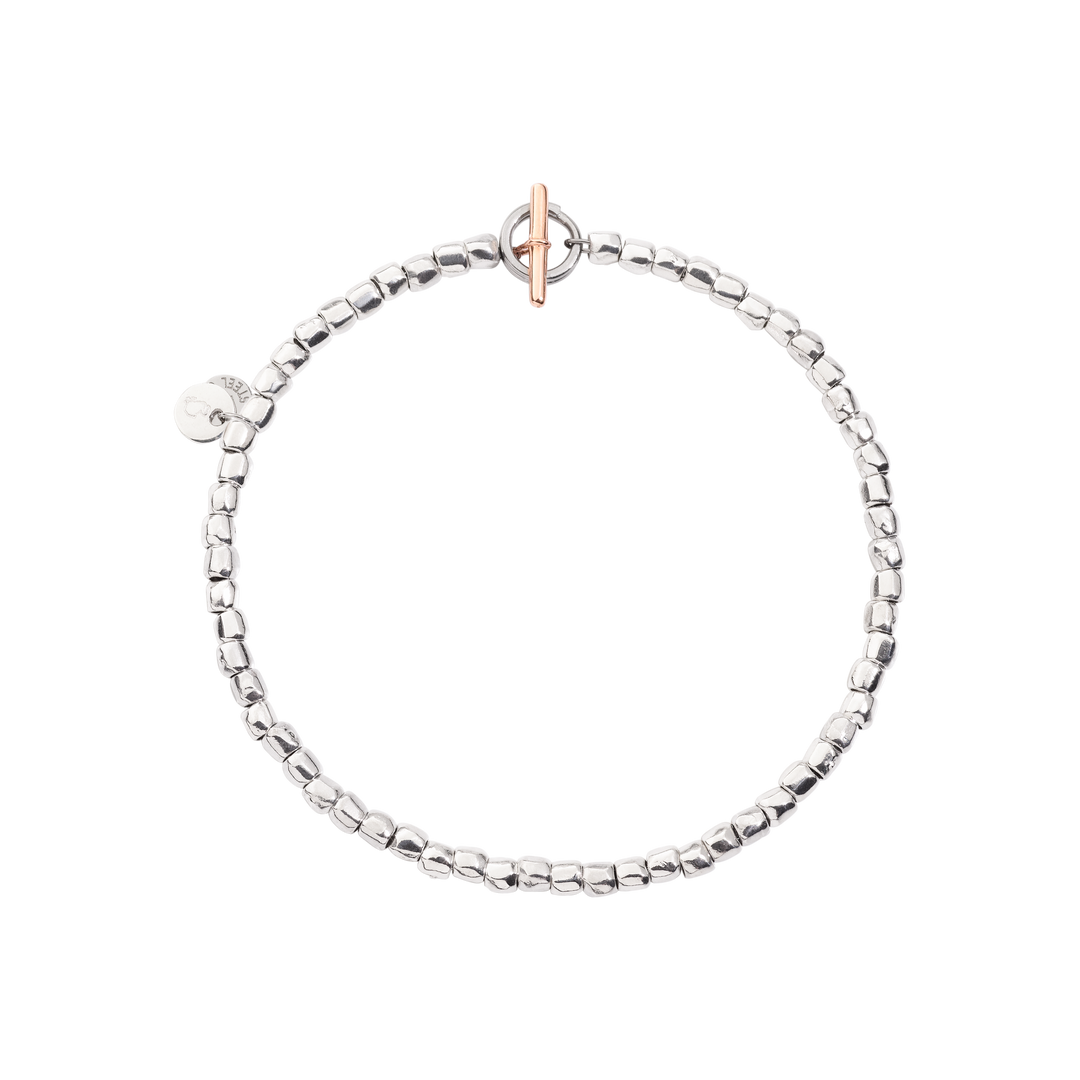 DoDo Armband Mini Granelli - DBC0002_GRANX_GAGMX - Silber, Roségold - Armband für Damen und Herren