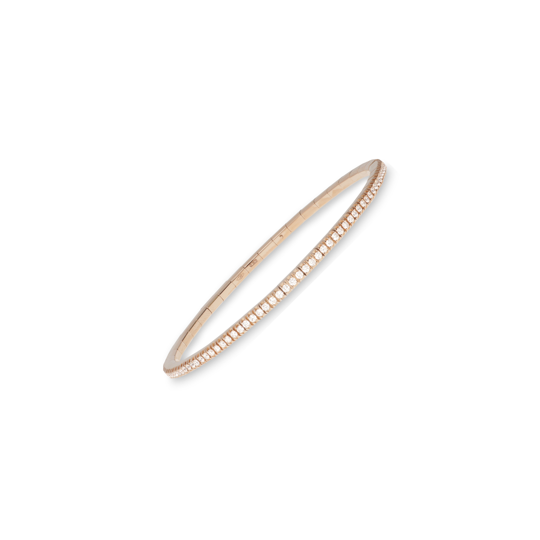 Demeglio Tennisarmband BTE65DBOG aus Roségold und Diamanten 