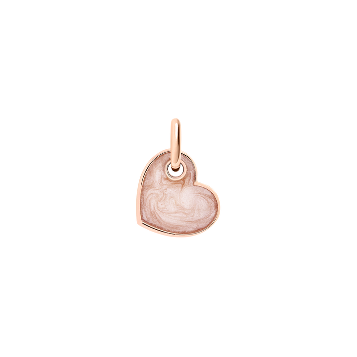 DoDo Anhänger - Herz – DMC4011_HEART_ERS9R – Roségold und Emaile mit Perlmutteffekt - Anhänger für Damen