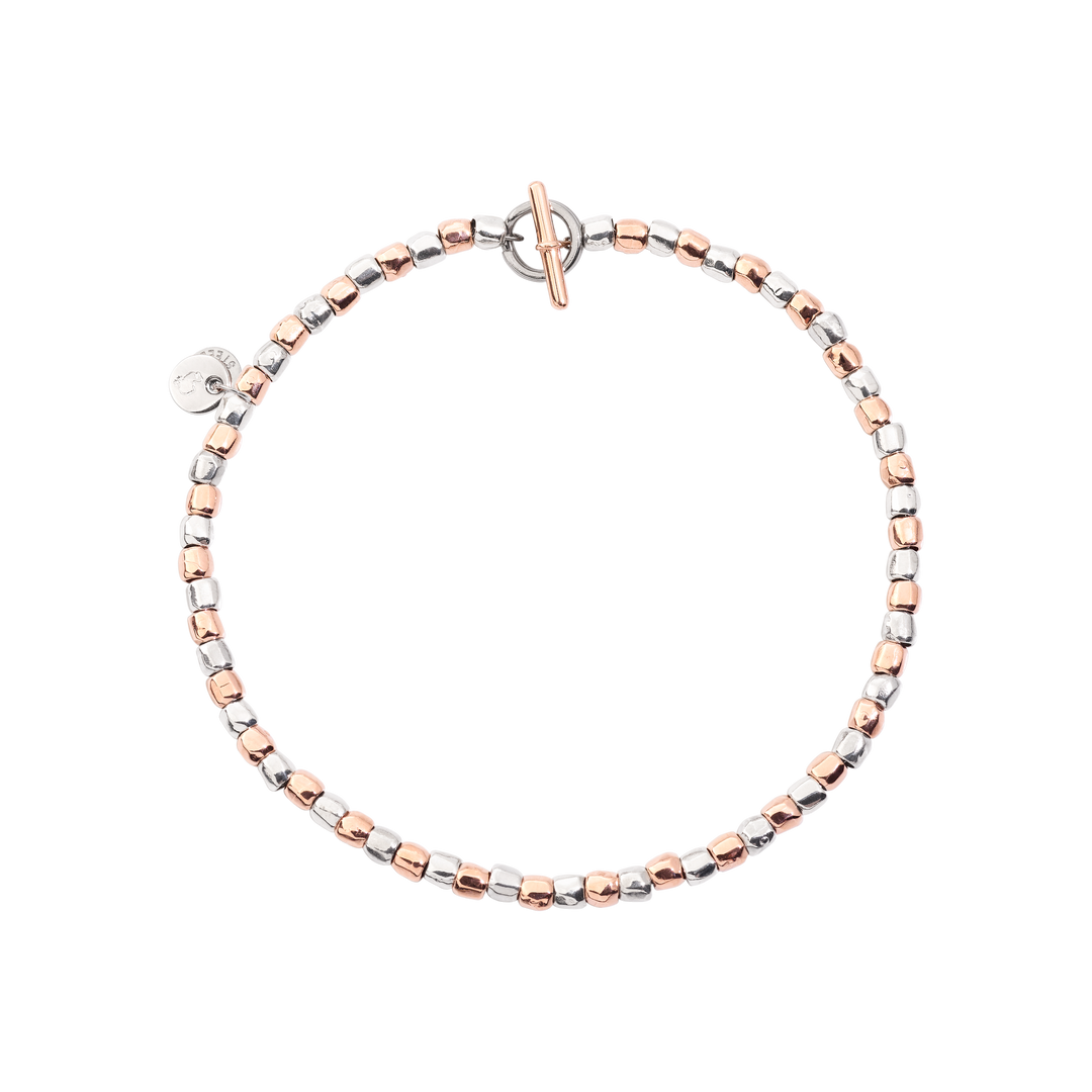 DoDo Armband Mini Granelli - DBC0002_GRANX_G9AMX - Silber, Roségold - Armband für Damen