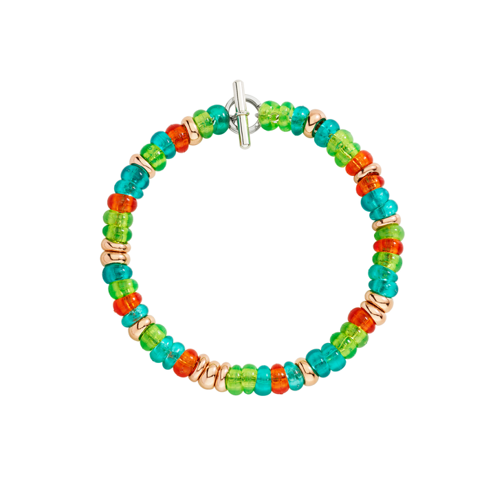 DoDo Armband - Rondelle – DBC5003_RONDE_VERAG – Silber, recyceltem Plastik – Armband für Herren- und Damen