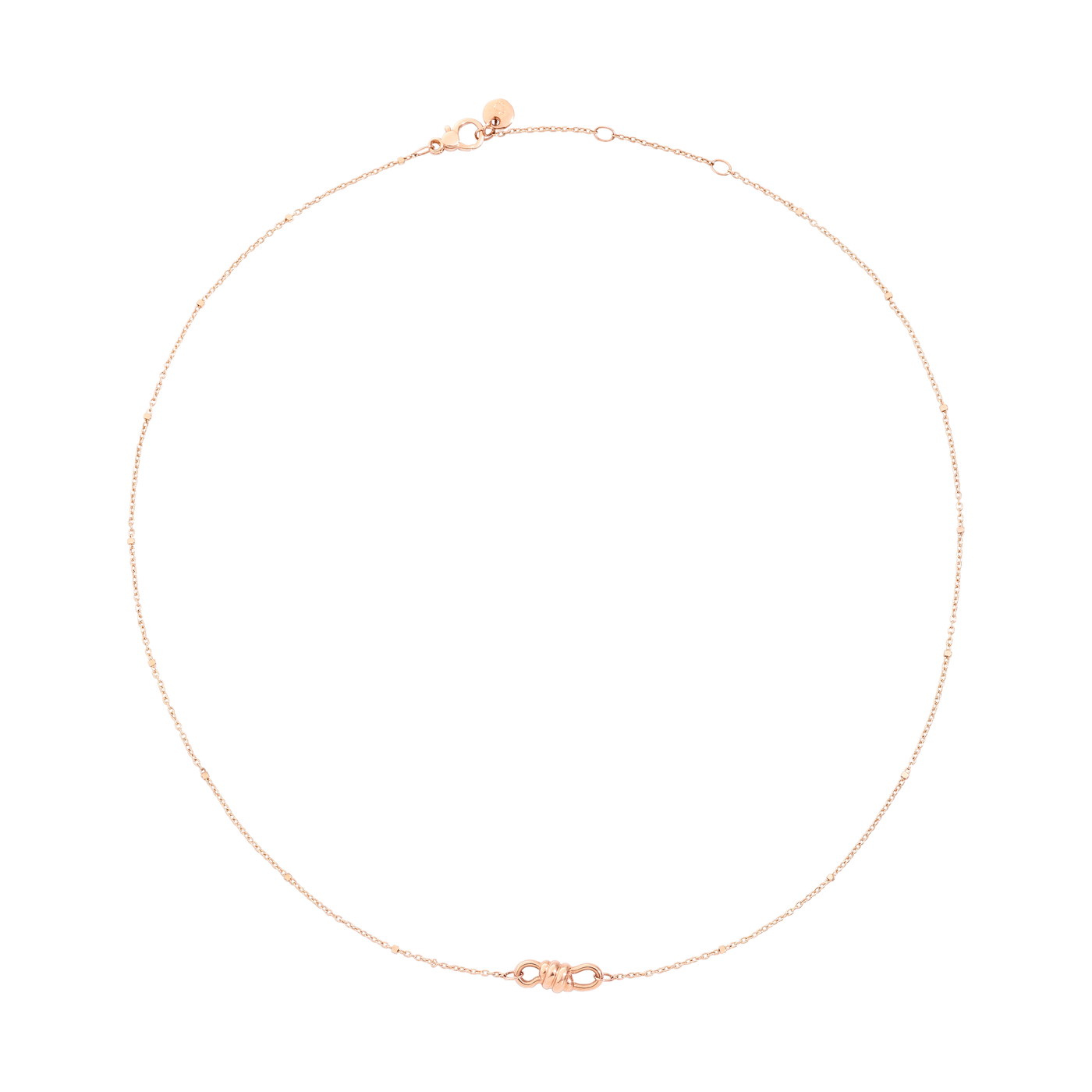 Halskette von DoDo aus der Nodo-Kollektion mit der Referenz DCC1003_KNOTS_0009R aus Roségold für Damen