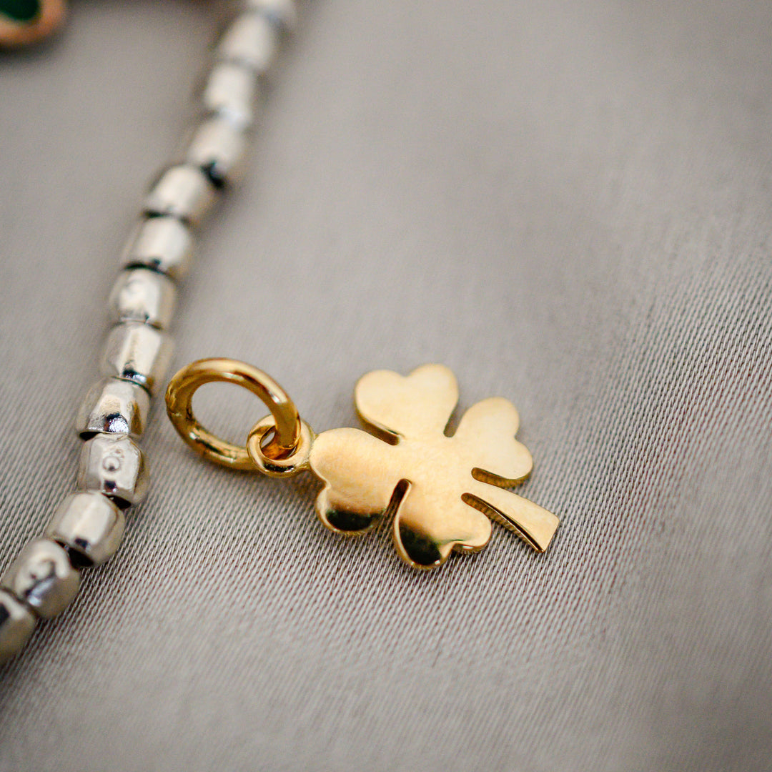 DoDo Kleeblatt Anhänger in Gelbgold