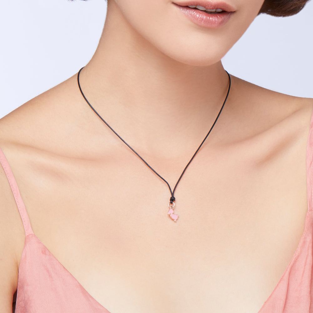Junior Anhänger von DoDo aus der Charms-Kollektion mit der Referenz DMB5002_JUNIS_ERS9R aus Roségold und Emaile