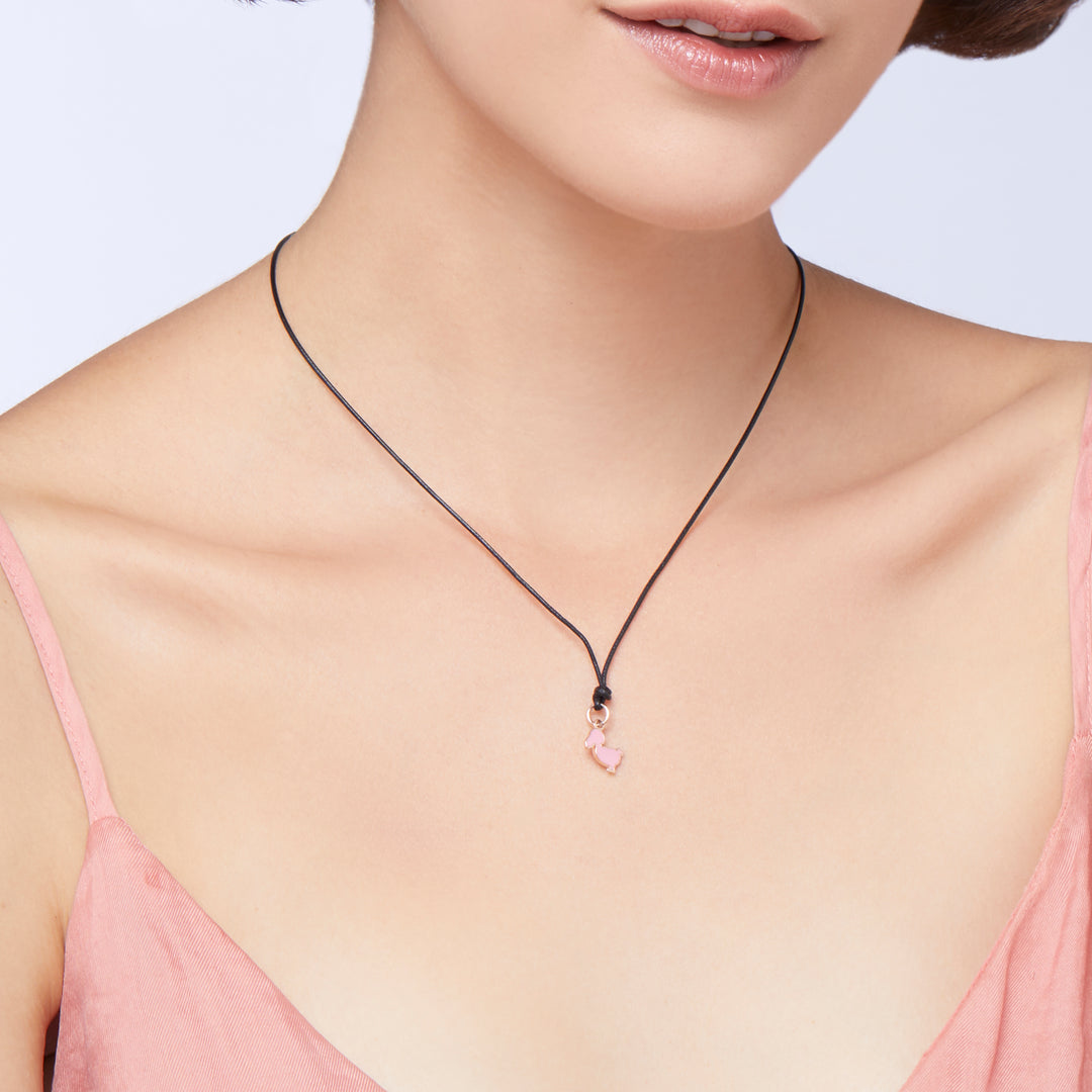 Junior Anhänger von DoDo aus der Charms-Kollektion mit der Referenz DMB5002_JUNIS_ERS9R aus Roségold und Emaile