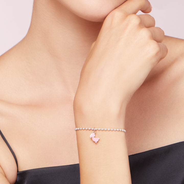 Junior Anhänger von DoDo aus der Charms-Kollektion mit der Referenz DMB5002_JUNIS_ERS9R aus Roségold und Emaile