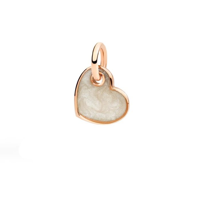 DoDo Anhänger - Herz – DMC4011_HEART_EPB9R – Roségold und Perlmutt - Anhänger für Damen