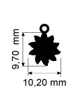 Dodo Charm Anhänger Sonne DMB7055_SUN0S_0009R aus Roségold