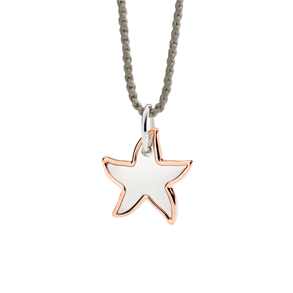 Dodo Anhänger DMC5023-STARL-0009R Stern in XL aus Roséold und Silber