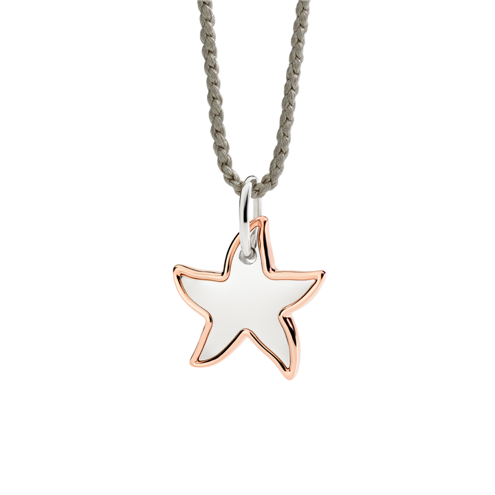 Dodo Anhänger DMC5023-STARL-0009R Stern in XL aus Roséold und Silber